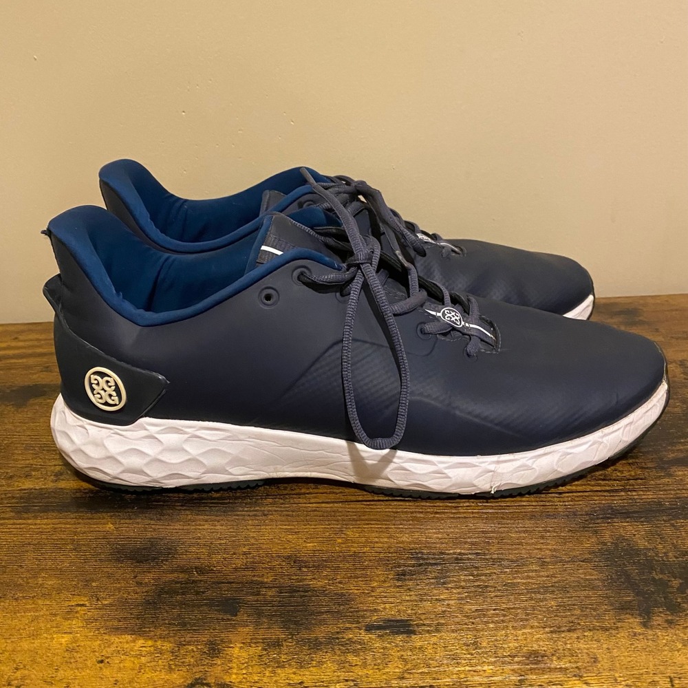 G/FORE MG4.1 Golf Shoes Mens Twilight Navy Blue Knit Spikeless Sneakers Size 13 - Picture 4 of 15